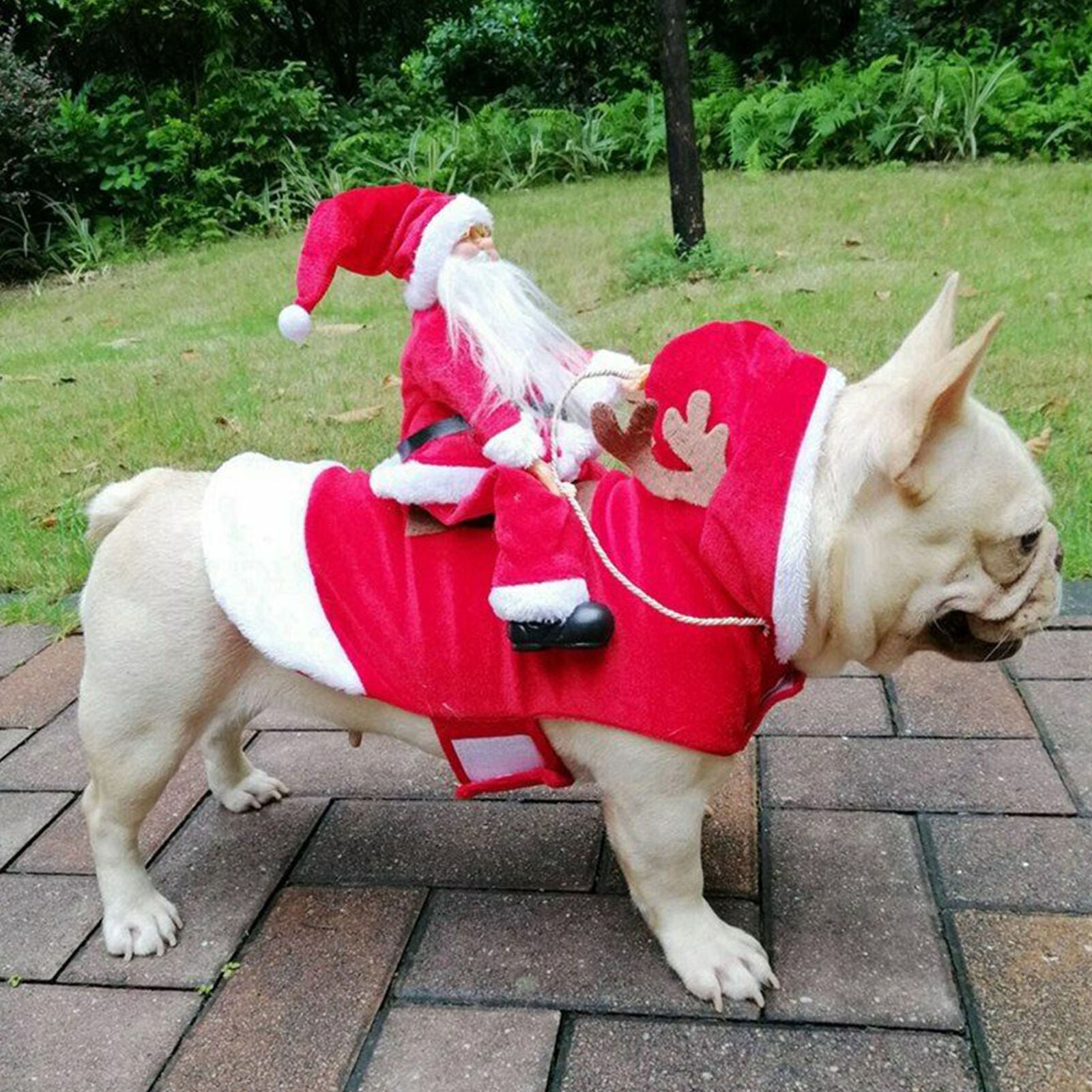 Christmas Santa Claus Pet Dog Fancy Dress Jacket Coat Costume Outfit Clothes XXL