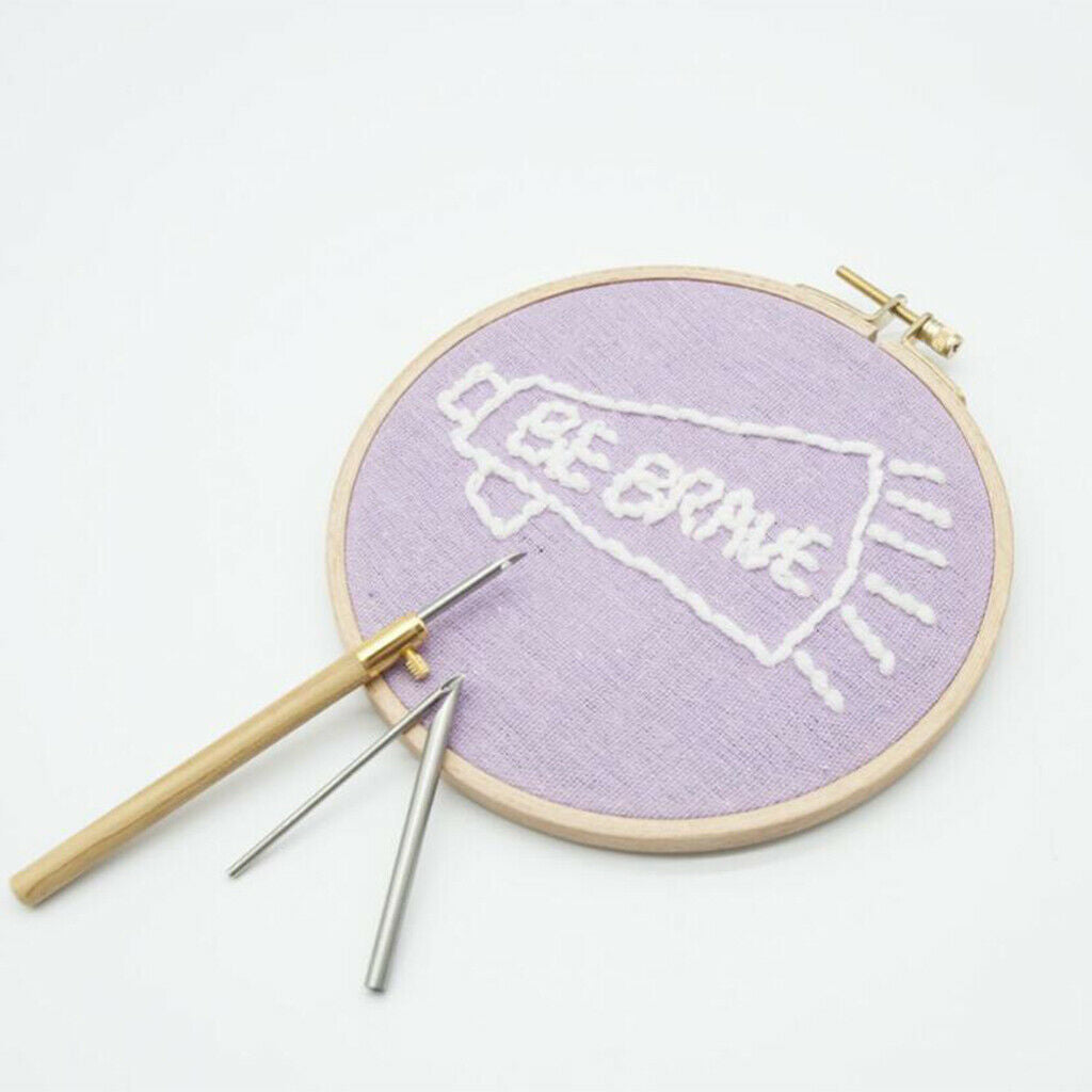 Embroidery Punch Pens Weaving Stitchwork Needle Applique Kit Knitting Tools