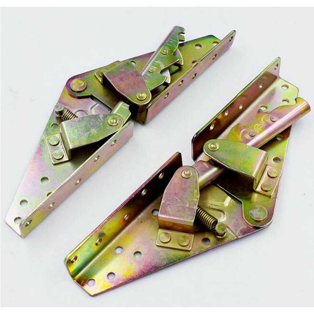2pcs Sofa Bed Bedding DIY Furniture 3-position Angle Mechanism Hinge Bronze