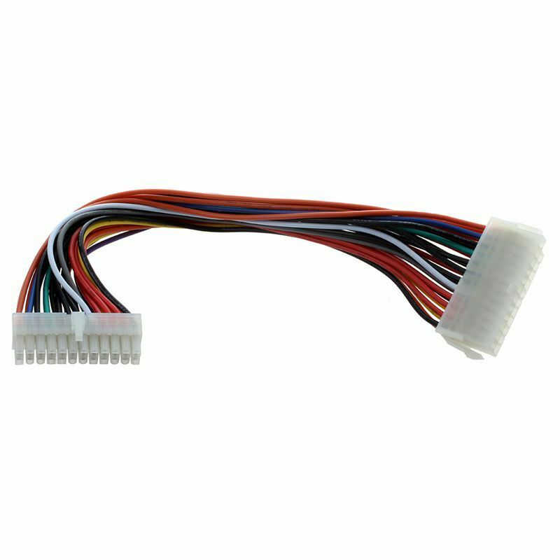 29.5cm Computer PSU ATX 24 Pin Male to Female Extension Power Cable P8X3X3
