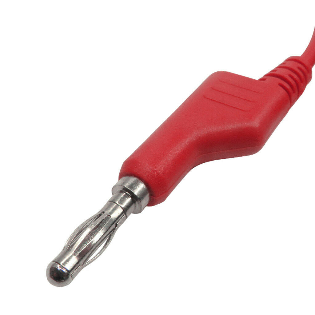 5pieces 4mm Silicone Banana Plug to Crocodile Alligator Clips Set 1meter/39.4''