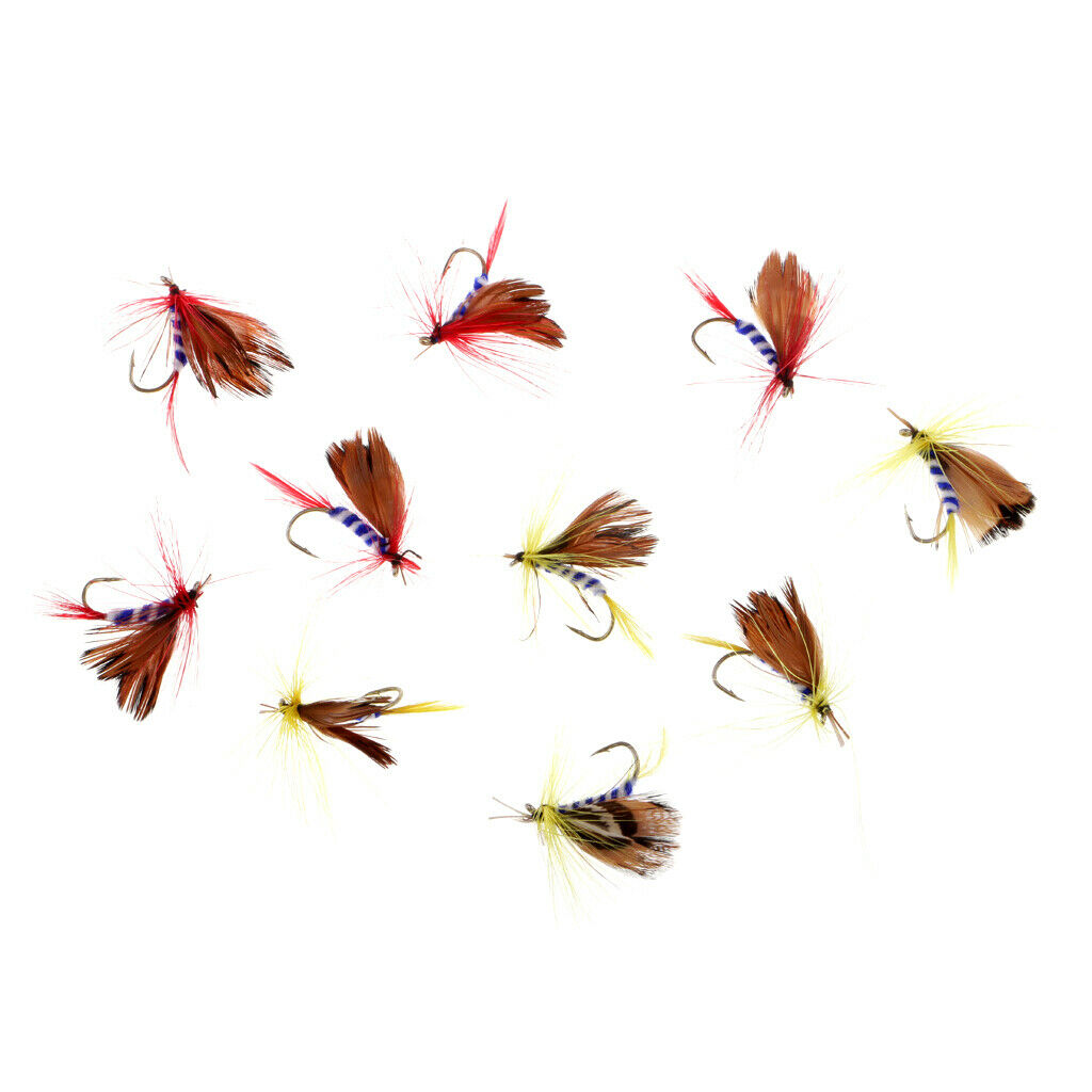 10Pcs Artificial Nymph Flies Bees Insects Flies Fly Fishing Flies Assortment