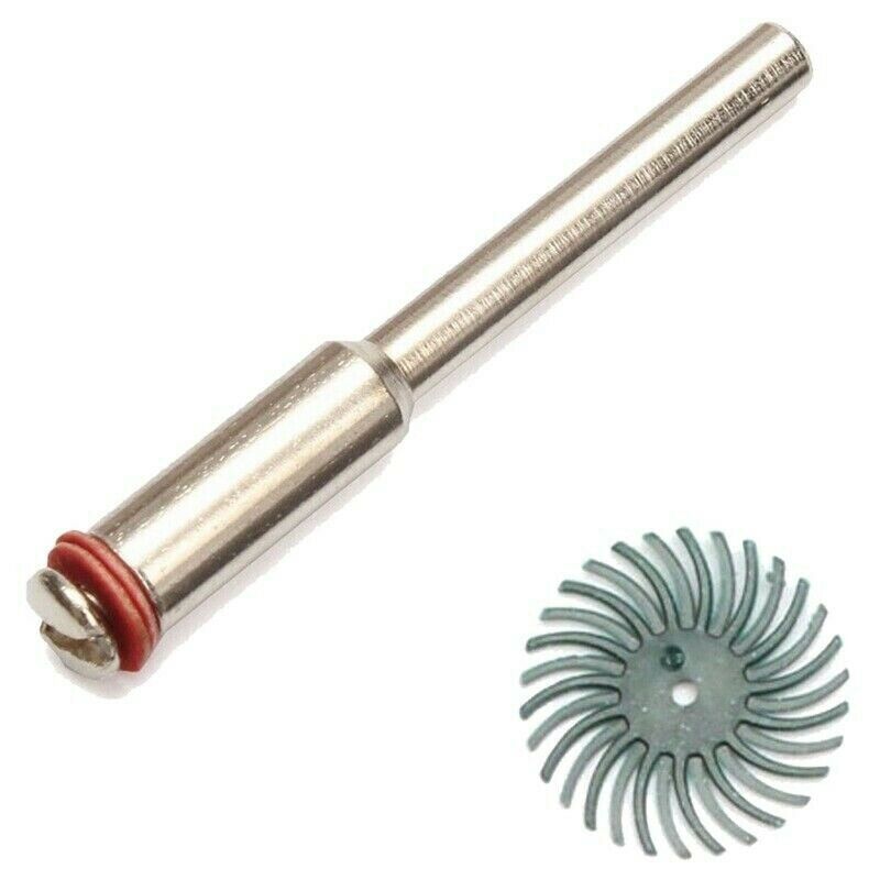 21Pcs Radial Bristle Disc Abrasive Brush Kit (1/8 Inch Shank ) for Rotary ToolW8