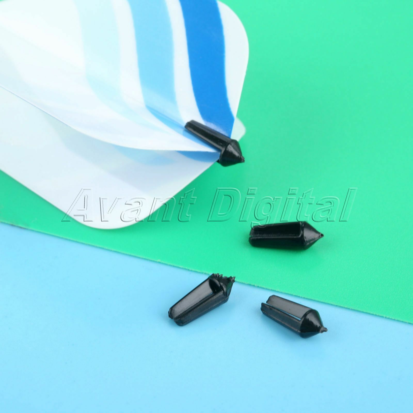 8Pcs Black Nylon Dart Flight Protectors Keep Darts Flights Square Wing Guard Bag
