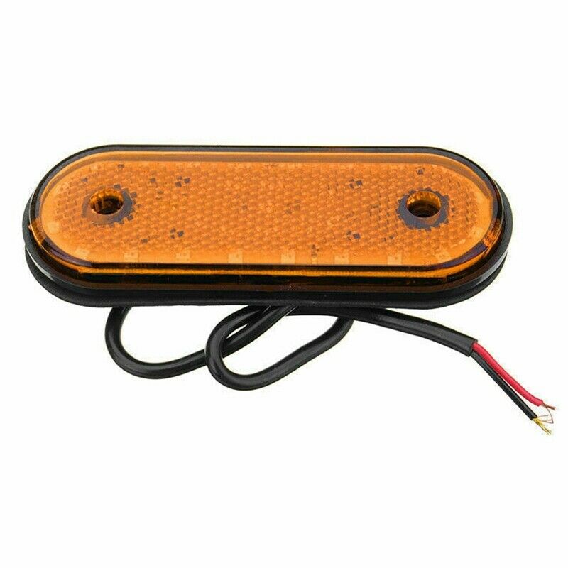 8PCS Amber Markes Light Side Marker 20LED 24V Trusk Lamp Pickup Truck Side MZ3H6