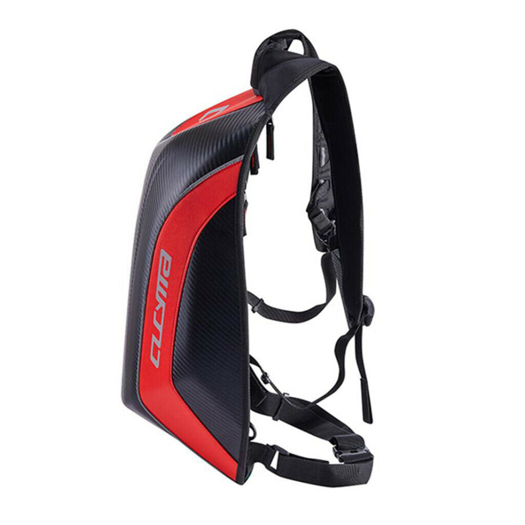 Motorbike Rider Waterproof Hard Shell Motorcycle Backpack Riding Bag Red