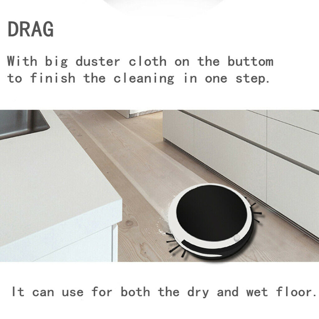 3 in 1 Intelligent Mopping Sweeper Vacuum Cleaner Wet Dry Floor US Plug