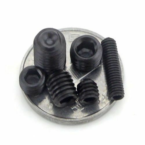 100pcs M3x3mm 12.9 Alloy Steel Hex Socket Set Cap Point Grub Screws Black
