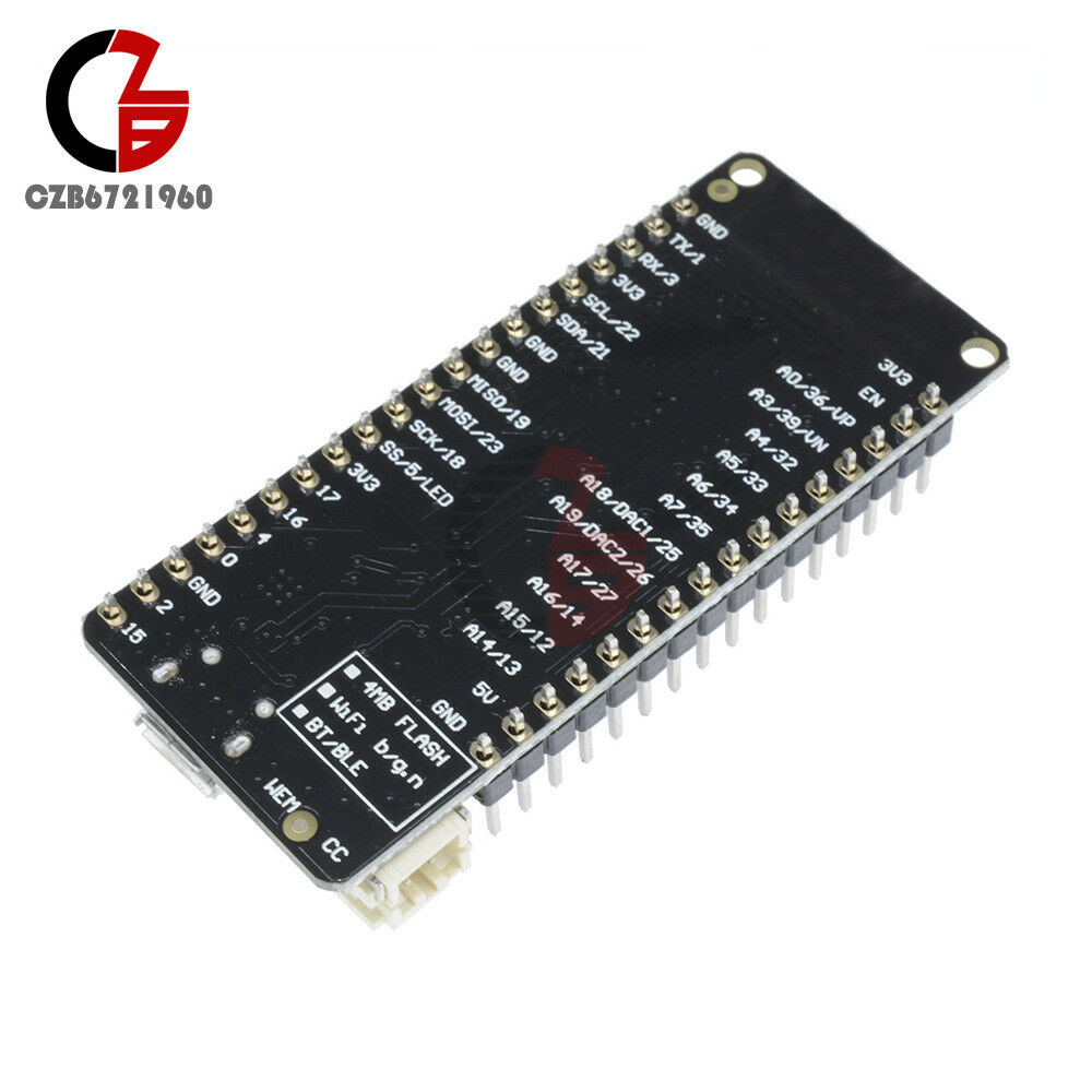 ESP-WROOM-32 WEMOS WIFI & Bluetooth Card Based ESP-32 4 MB Flash 2.4GHZ