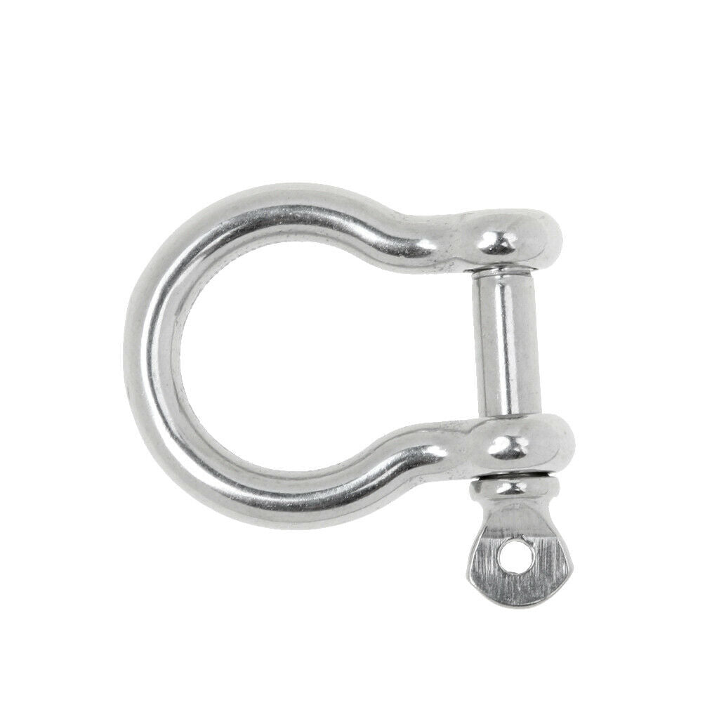 3 Pieces of D Ring Shackle Boat Anchor Shackle 304 Stainless Steel Chain Shackle