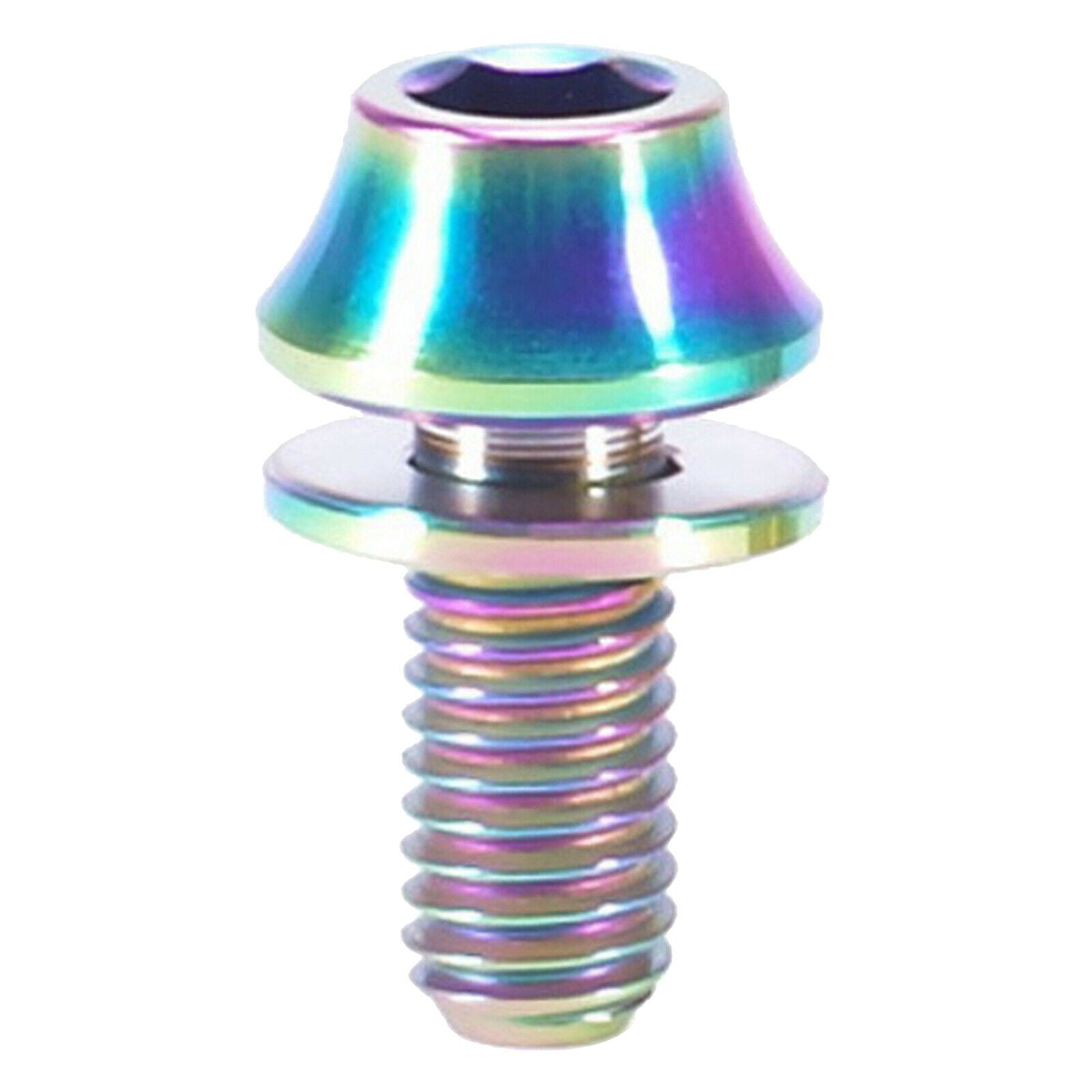 Bike Water Bottle Cage Bolts M5 Alloy Hex Socket Tapping Screws Colorful