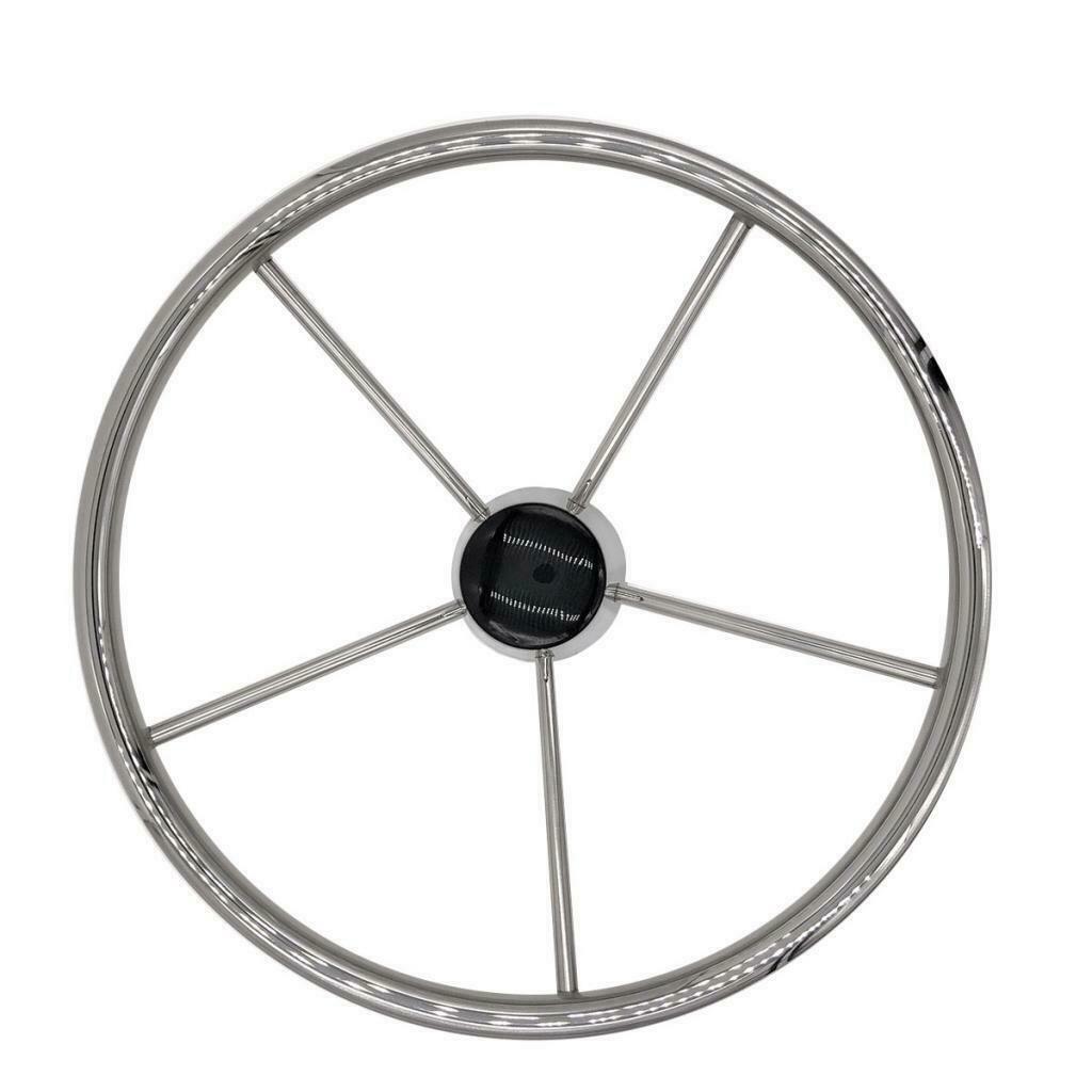 13-1/2Inch 5Spoke Stainless Steel Boat Steering Wheel Style Marine
