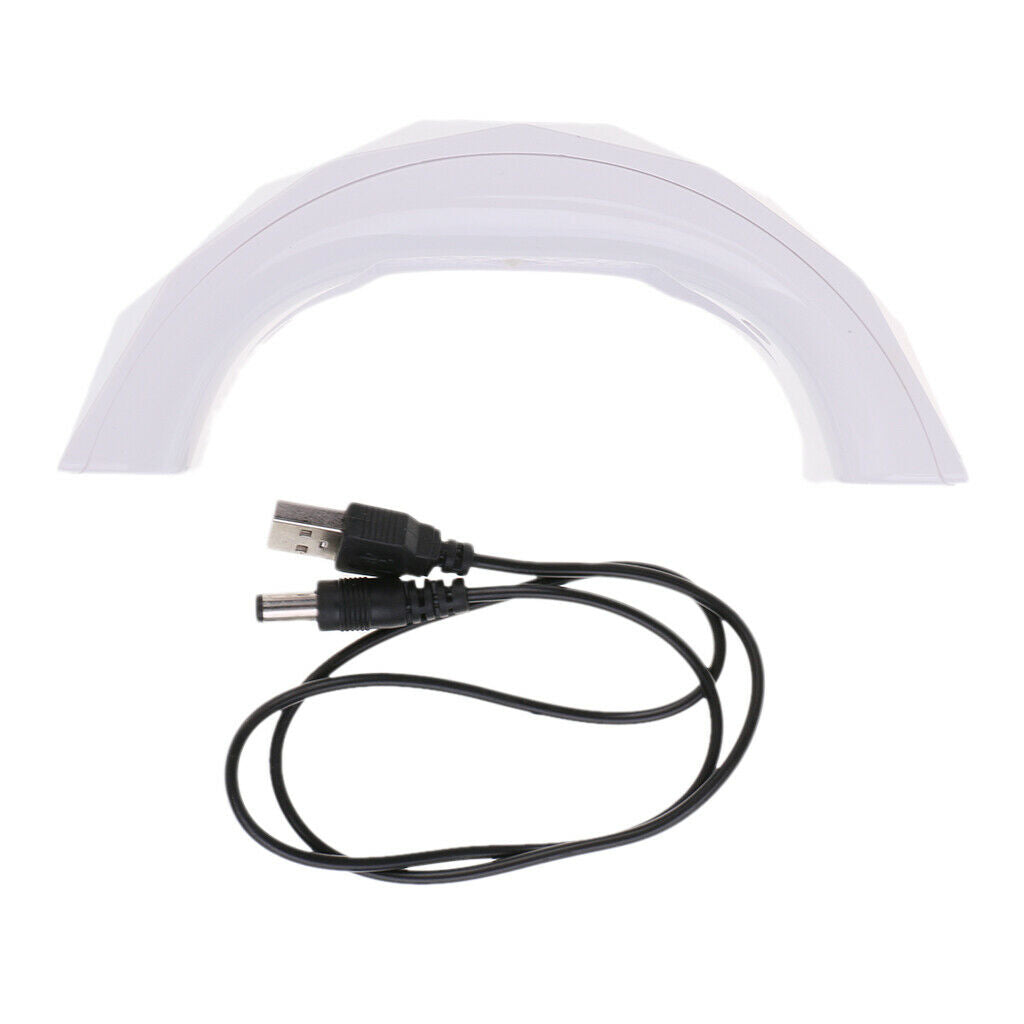 9W Nail Dryer LED UV Lamp Curing Nail Polish Gel Nail Manicure Light White
