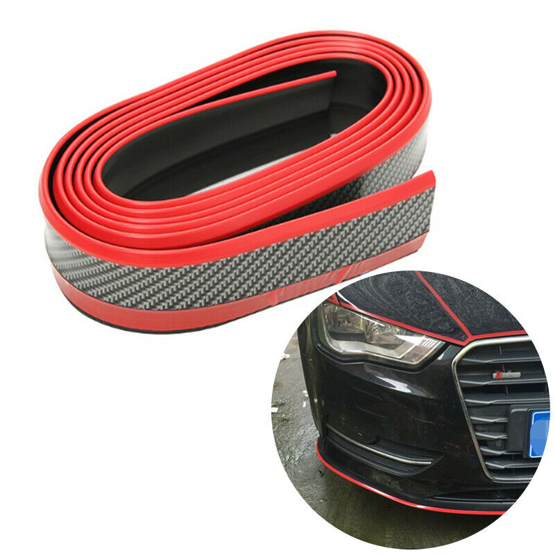 2.5M Car Front Bumper Lip Splitter Body Spoiler Chin Skirt Protector 6CM Width