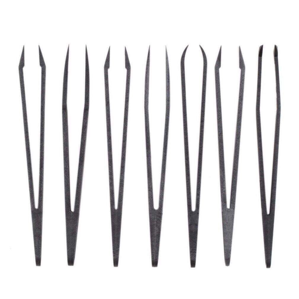 6Pcs/set Anti-static Plastic Tweezers Repairs Tool For Sensitive Componen.l8