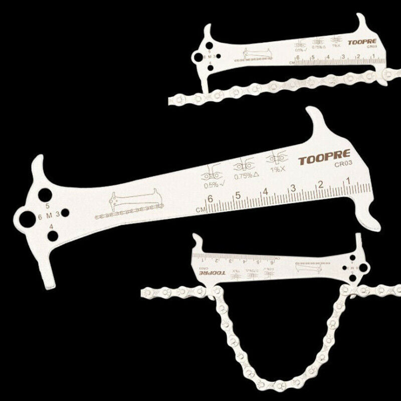 Bike Chain Wear Indicator Ruler Bicycle Chains Gauge Measureme.l8