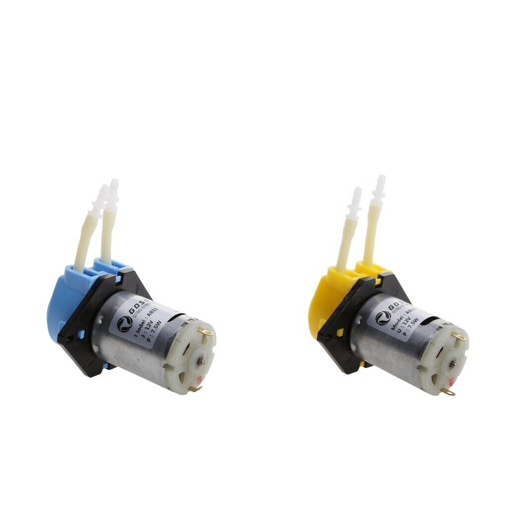 2 Pieces 12V Dosing Pump for Aquarium Fish Tank Lab Supplies Replacment
