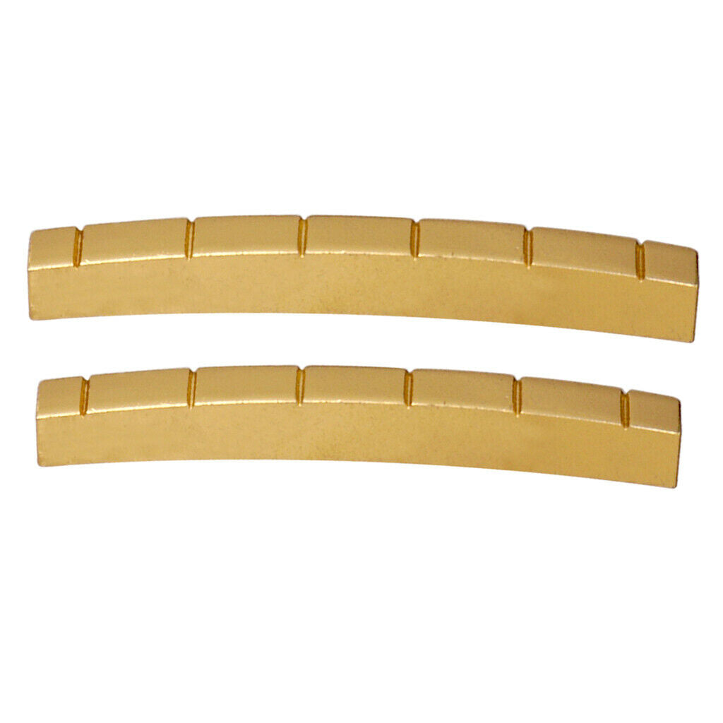 Electric Guitar Slotted Nut Arc 42mm Stringed Instrument Part, Golden