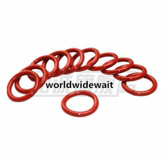 56mm Outside Dia 3.1mm Thick Flexible Silicon O Ring Sealing Washer Red 10Pcs