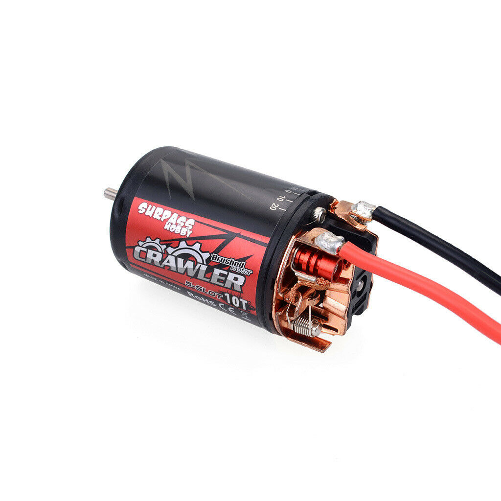 5-Slot 550 Brushed Motor & 80A Brushed ESC for RC 1/10 Axial SCX10 D90 D110