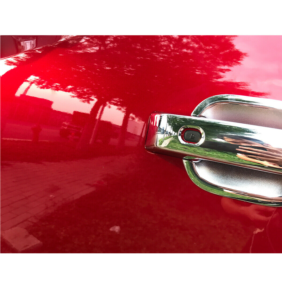 For Ford F150 F-150 2021-2022 ABS Chrome Outer Door Handle Bowl Cover Trim 8PCS