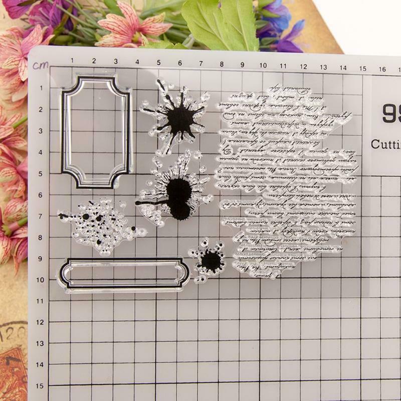 Words DIY Silicone Clear Stamp Cling Seal Scrapbook Embossing Album Decor Craft