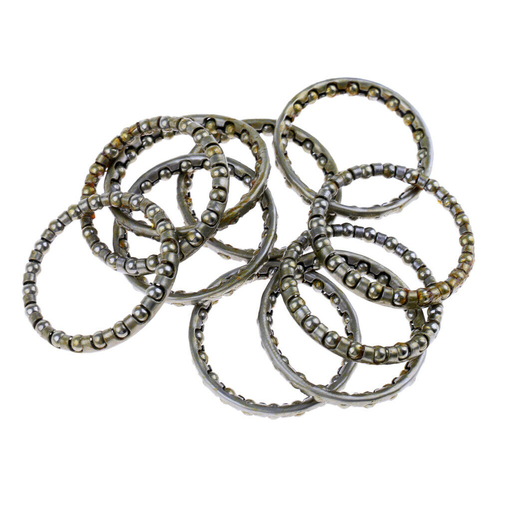 10Pcs Bicycle 44mm Headset Caged Ball Bearing for MTB Road Bike 22 Balls