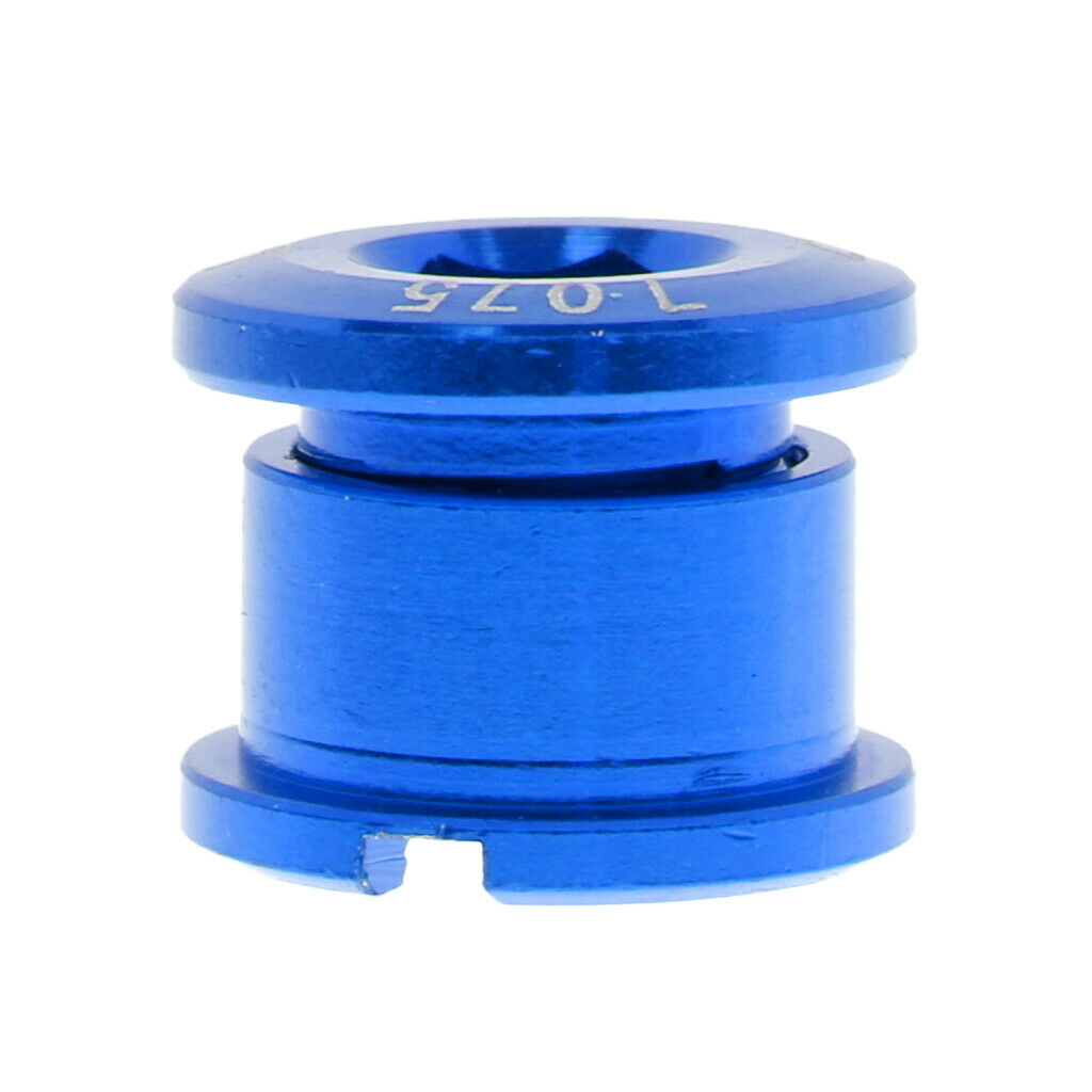 5Pcs Metal Bike Chain Wheel Ring Bolts Bicycle Disc Screws Crankset Blue