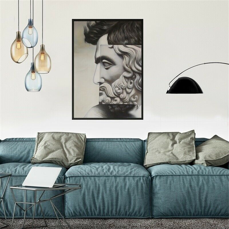 24*36in Statue Man Art Poster Wall Hanging Decoration Canvas Prints