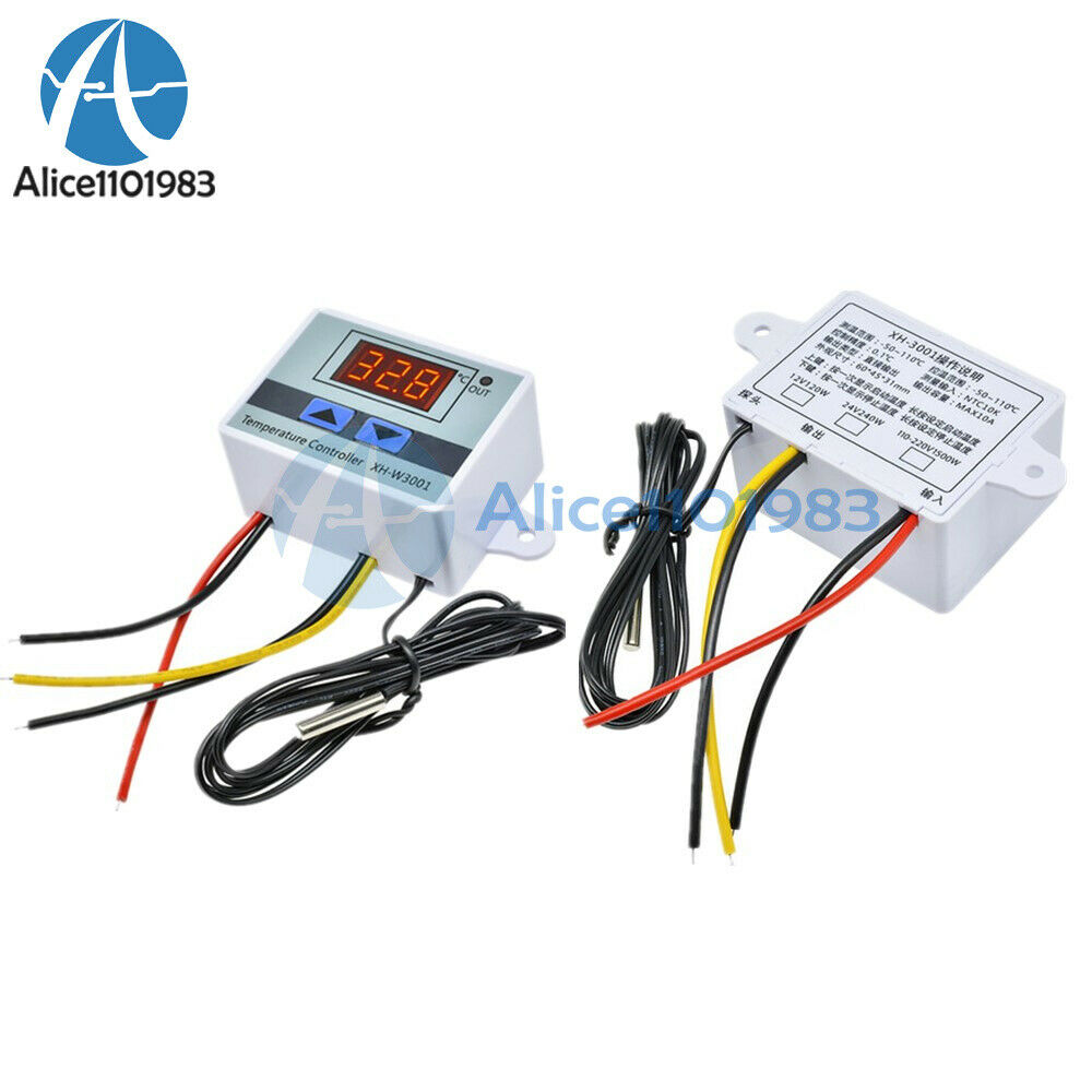 Digital XH-W3001 AC110-220V LED Temperature Controller Thermostat Control Switch