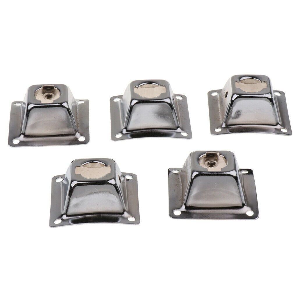 5 Pieces Drum Squre Holder Base Plate Drum Holder Mounting Plate for Drummer