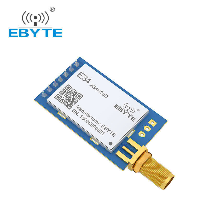 Ebyte 2.4ghz E34-2G4H20D 100mW nRF24L01P UART Auto Hopping Wireless Transceiver