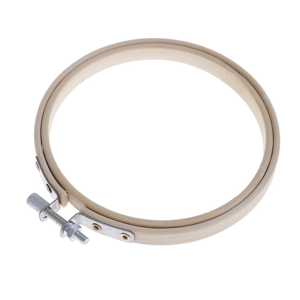 10cm Bamboo Frame Embroidery Hoop Ring DIY Cross Stitch Machine Loop Sewin.l8