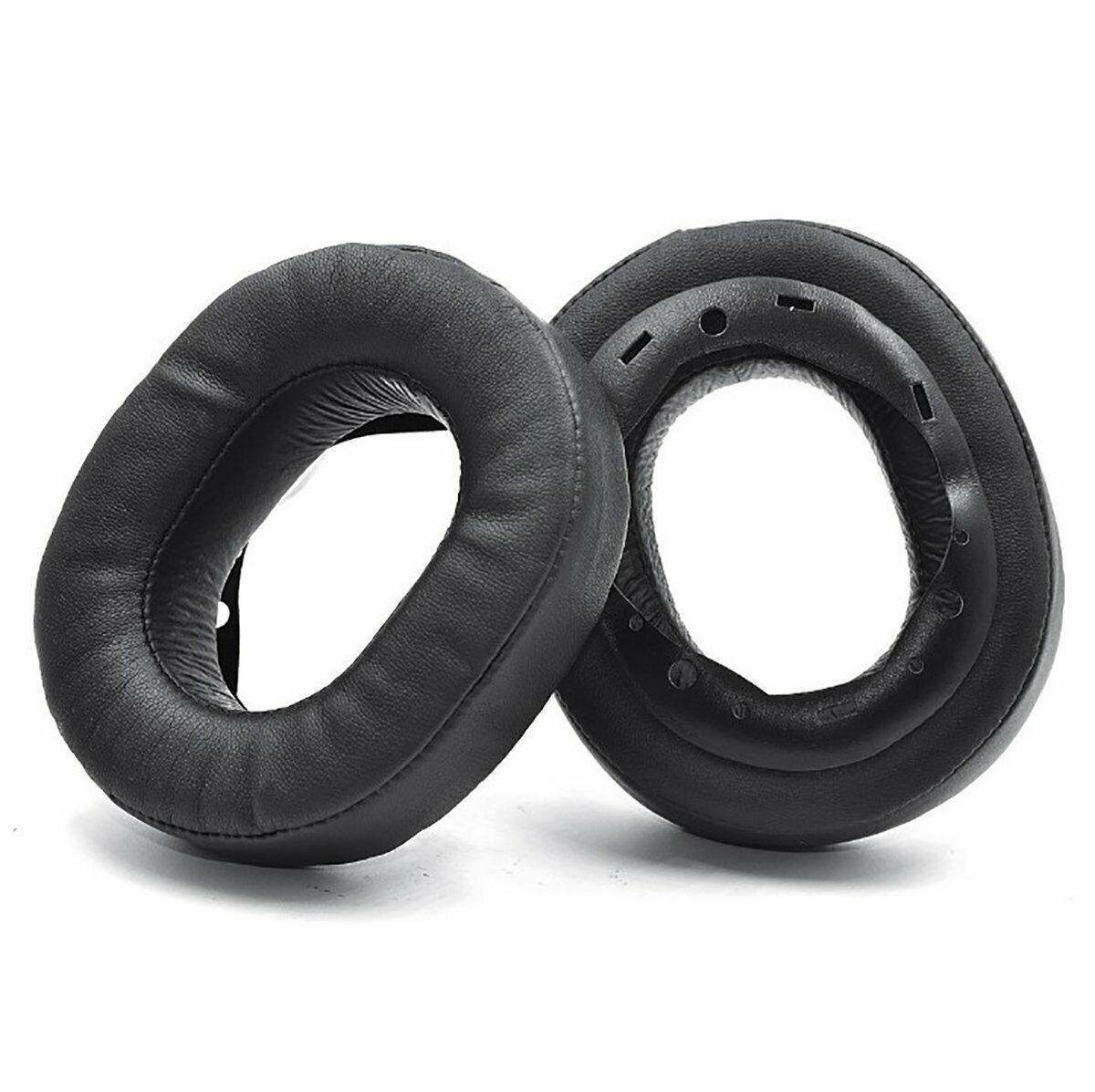 Replacement Leather and Memory Foam Cushion for Sony MDR-HW700 MDR-HW700DS Black