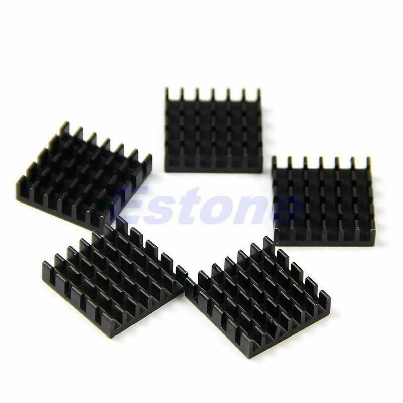 19*19*5mm 5pcs IC LED Power Memory Chip Quality Aluminum Heat Sink DIY Useful