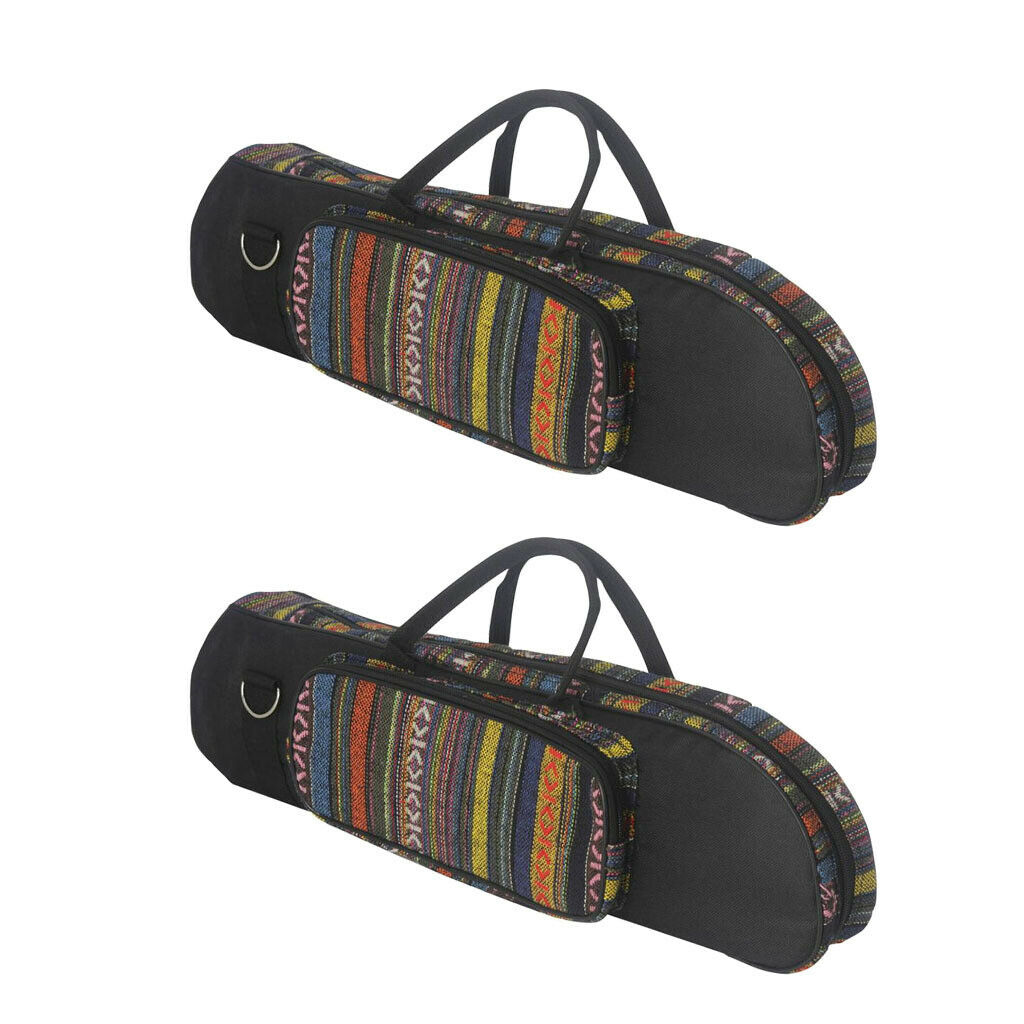 2x Trumpet Bag Oxford Fabric Portable Gig Bag 20.47in Multicolor Accessories