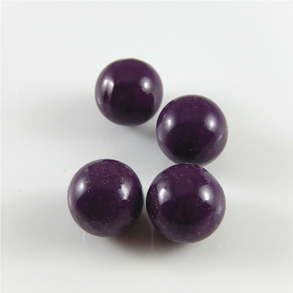 5 pcs Purple Painting Bola Bell Ring Ball Bell Necklace Pendant Findings 16mm