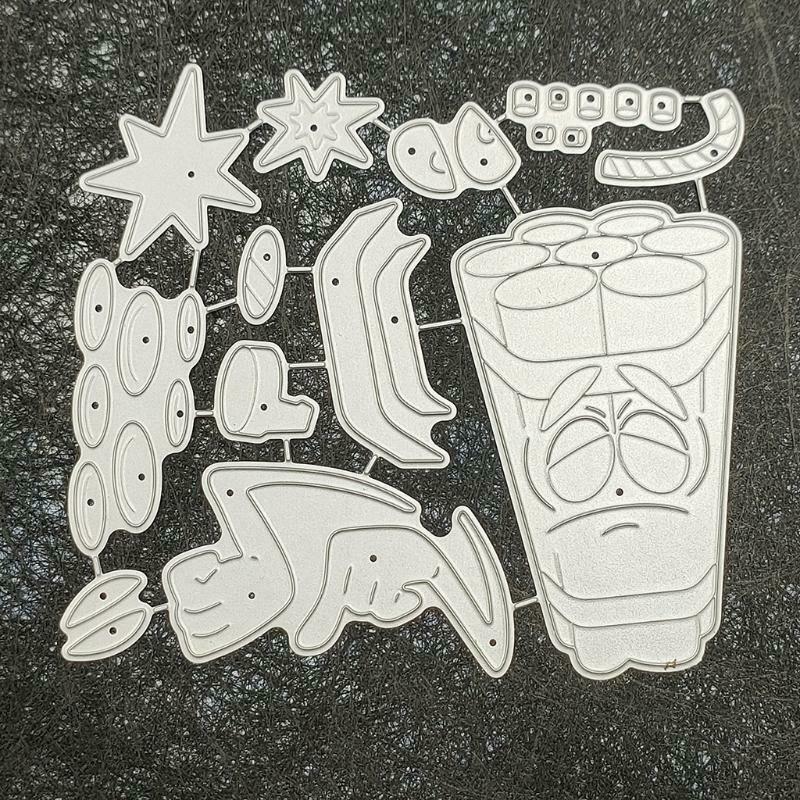 Firecracker Metal Cutting Dies Stencil DIY Scrapbook Album Paper Card Template