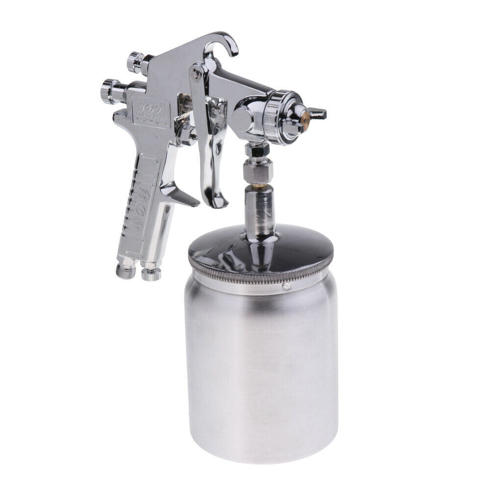 W-71 Pneumatic Air Spray Paint Gun Car Body Coat Sprayer w/ Under Cup 1.5mm