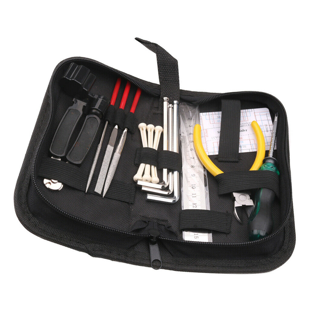 11 Kinds Guitar Repair Tools Kit Wrench String Cutter Nut File Guitar Parts