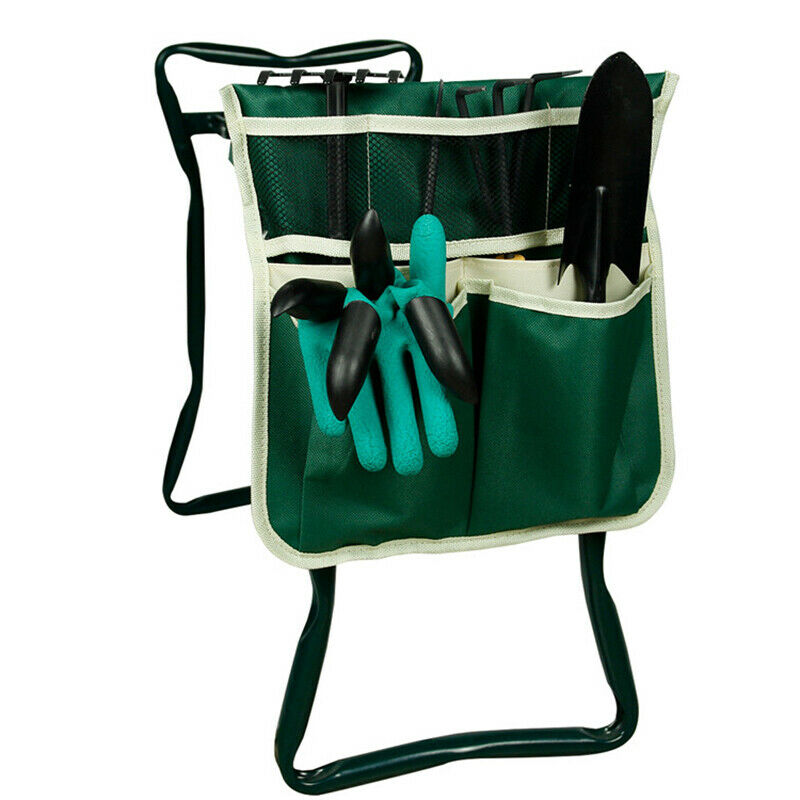 1Pc Tool Side Bag Pockets Pouch for Garden Bench Garden Kneeler Stool GardenFCA