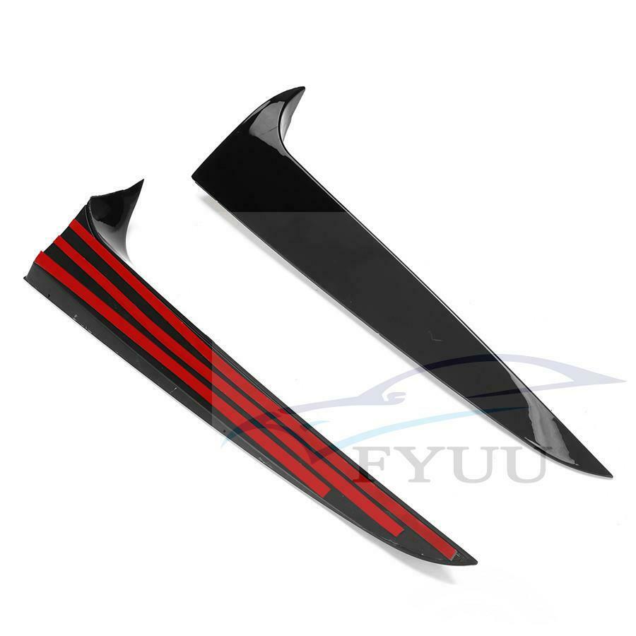 For 2011-2017 BMW X3 F25 Gloss Black Rear Window Spoiler Side Wing Cover Trim