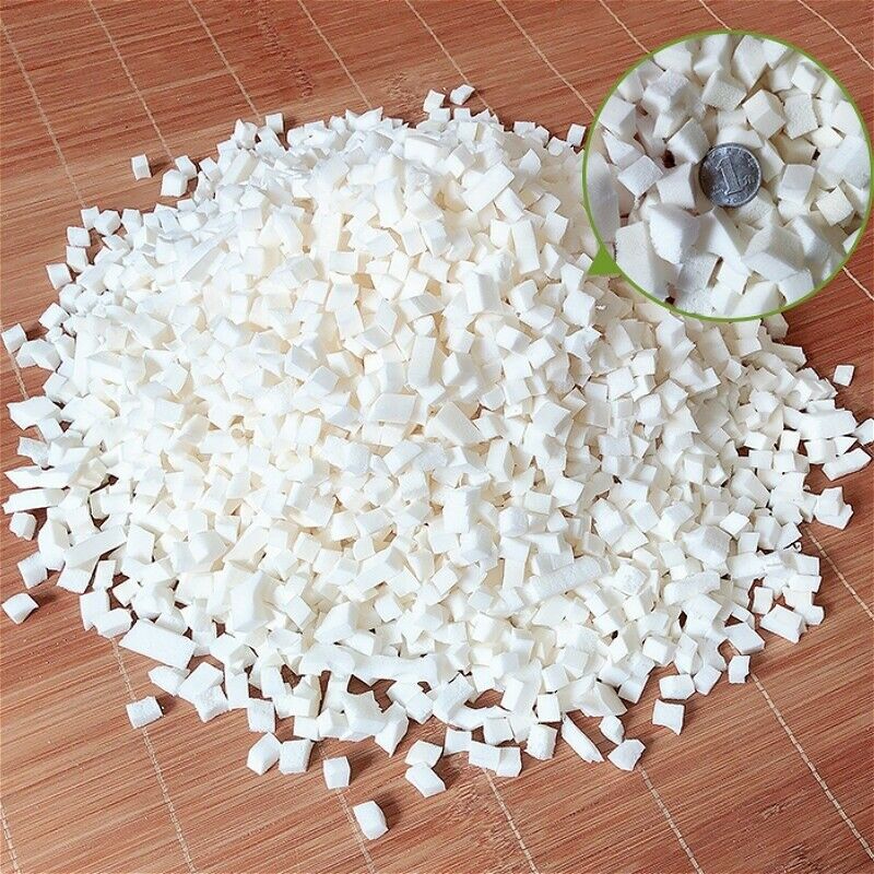 500g Natural Latex Fill Square Loose Stuffing for Pillows/Cushions Bean Bag DIY