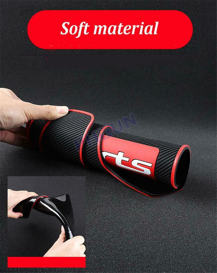 Universal Car Truck Mud Flap Mudguards Fender Black & Red Sport Styling 2PCS