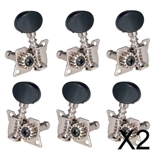 2X Guitar Open 3Right3Left Tuning Keys Tuners Head for Acoustic Guitar Parts