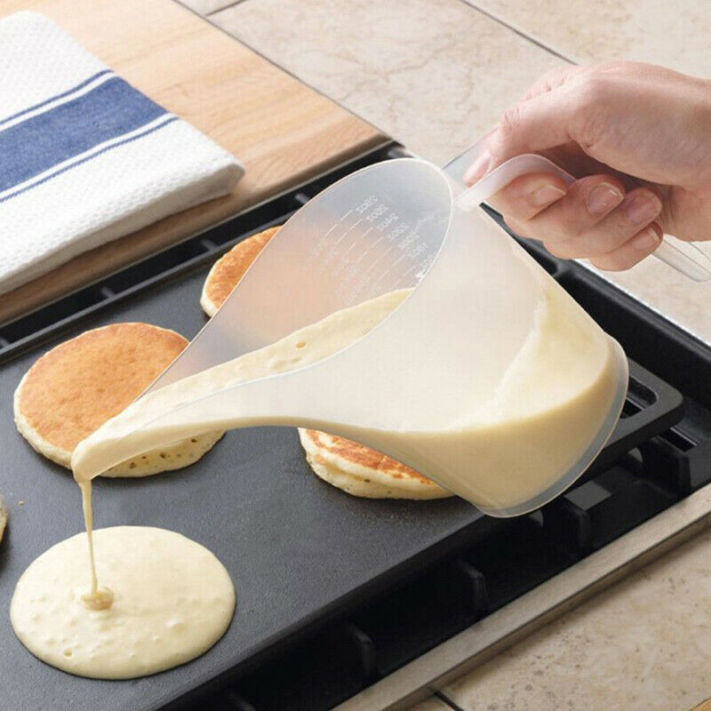 1000ML Tip Mouth Plastic Measuring Jug Cup Graduated Cooking Kitchen Bake.l8