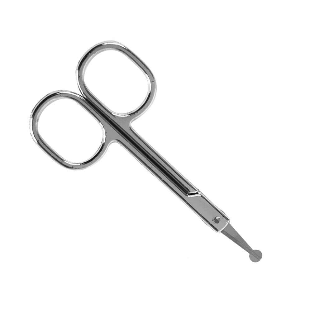 2 Pieces Hair Beard Eyelashes Scissors Eyebrow Trimmer for Men Women