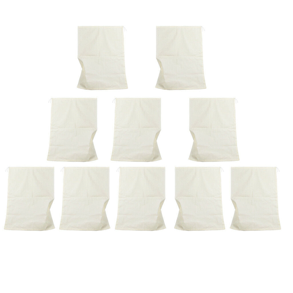 Spice Bag  Unbleached Cotton Self Fill Tea Bags Drawstring 13x16cm