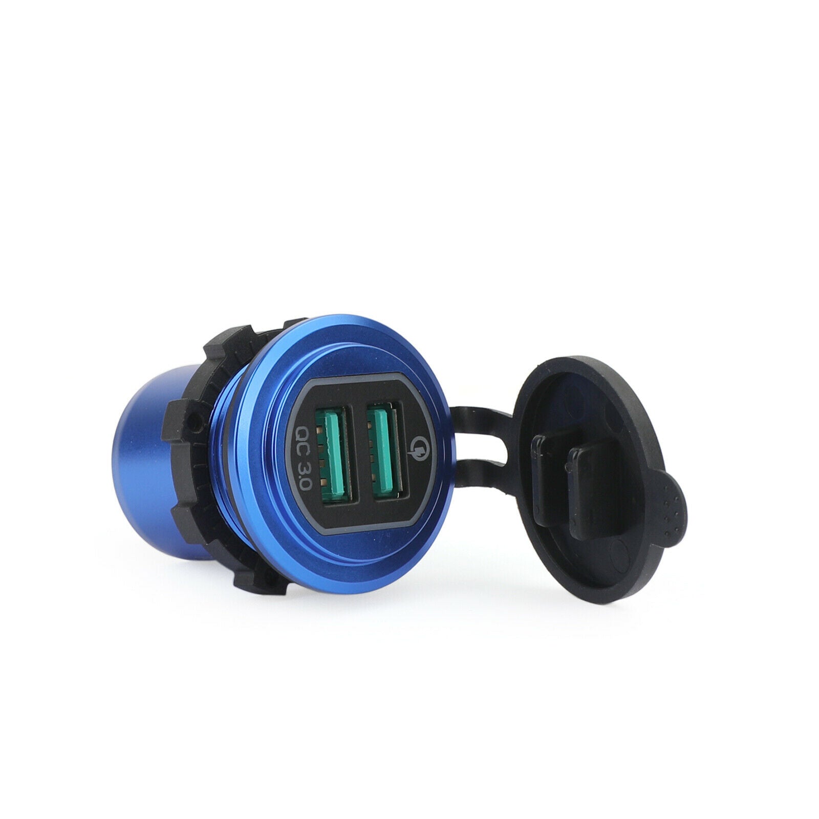 QC3.0 12V/24 Dual USB Car Truck Socket Charger LED Digital Voltmete Waterproof T