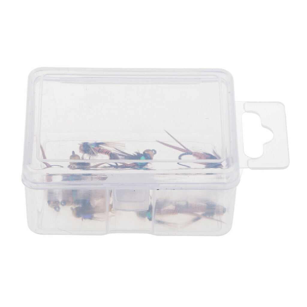 Wet Flies Brass Head Fly Fishing Lure Bass Sinking Flies Lure 22mm